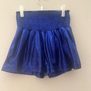 NWT • SMOCKED ROYAL BLUE SHORTS • SIZE SMALL